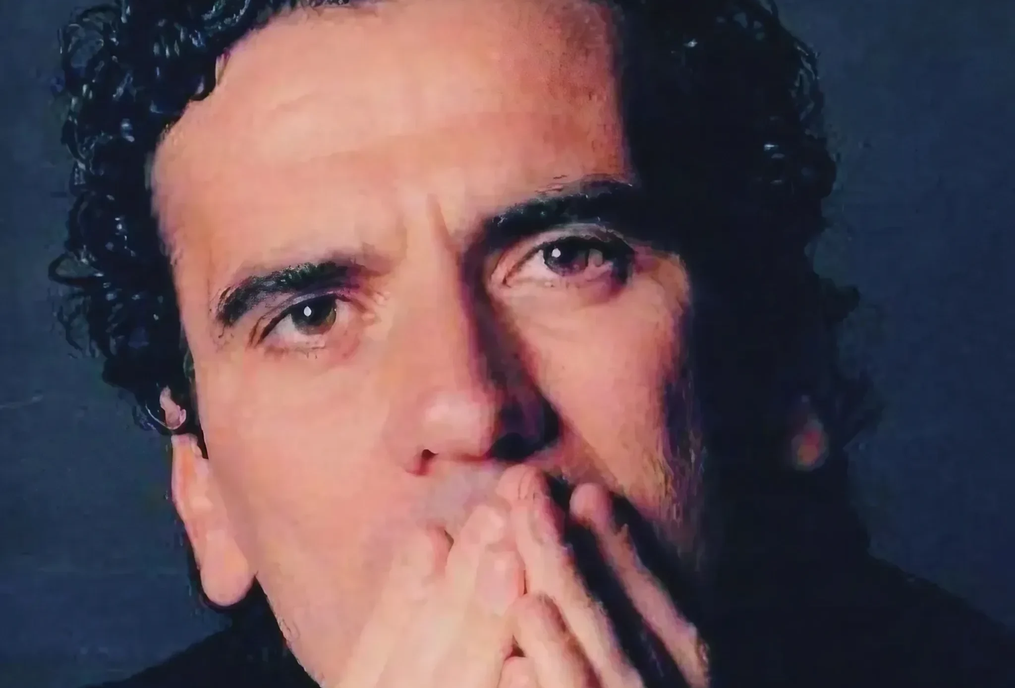 Close-up of Massimo Troisi