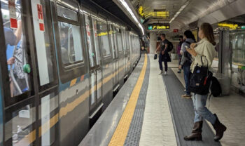 U-Bahn-Linie 1 Neapel, Haltestelle Donnerstag, 9. Februar: Alternativverkehr