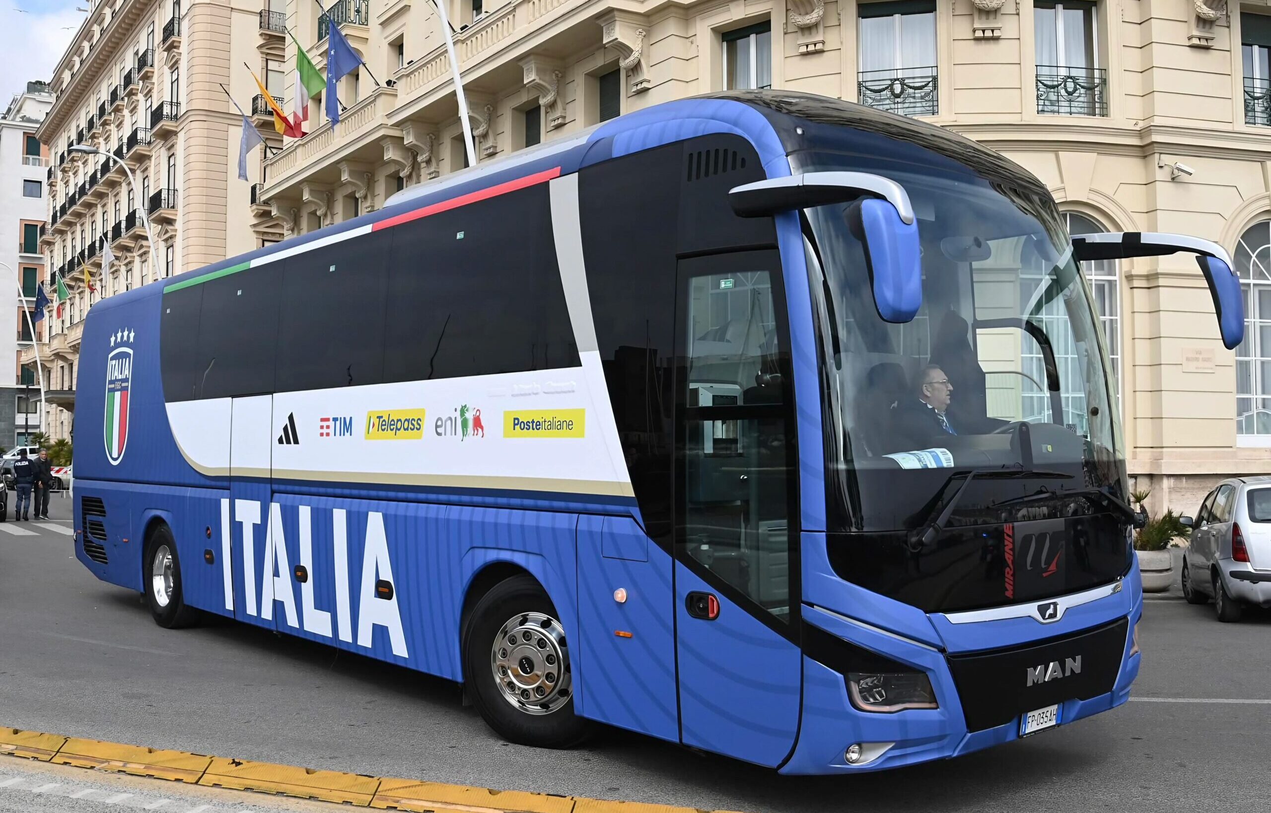 Bus der italienischen Fußballnationalmannschaft