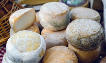 Sheep's cheese stand