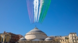 Piazza Plebiscito, транспортное средство для Фестиваля аэронавтики.