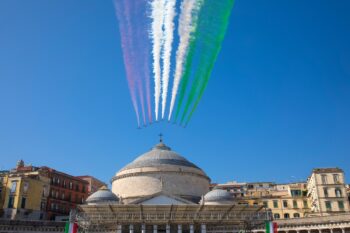 Piazza Plebiscito, dispositivo di traffico per la Festa dell'Aeronautica