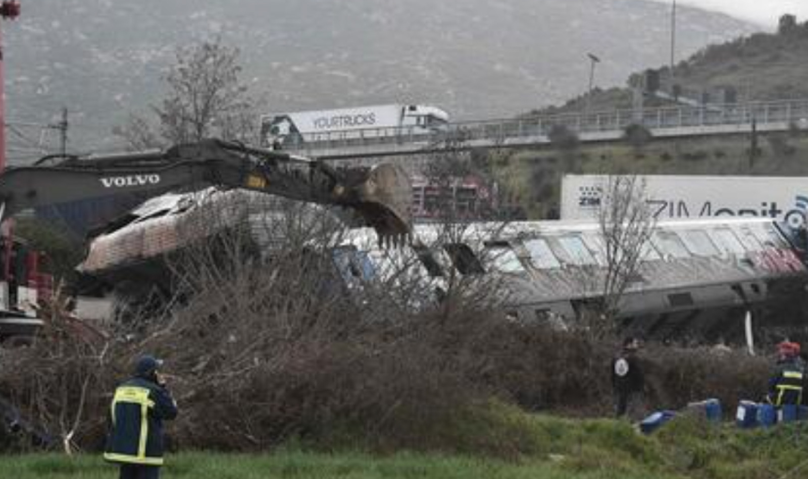 accident de train en Grèce