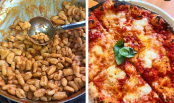 مهرجان Gnocco مع Porcini Mushroom يعود إلى Teano: gnocchi و porchetta و pizza