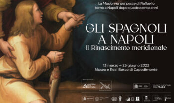 Poster of the Spagnoli exhibition in Naples