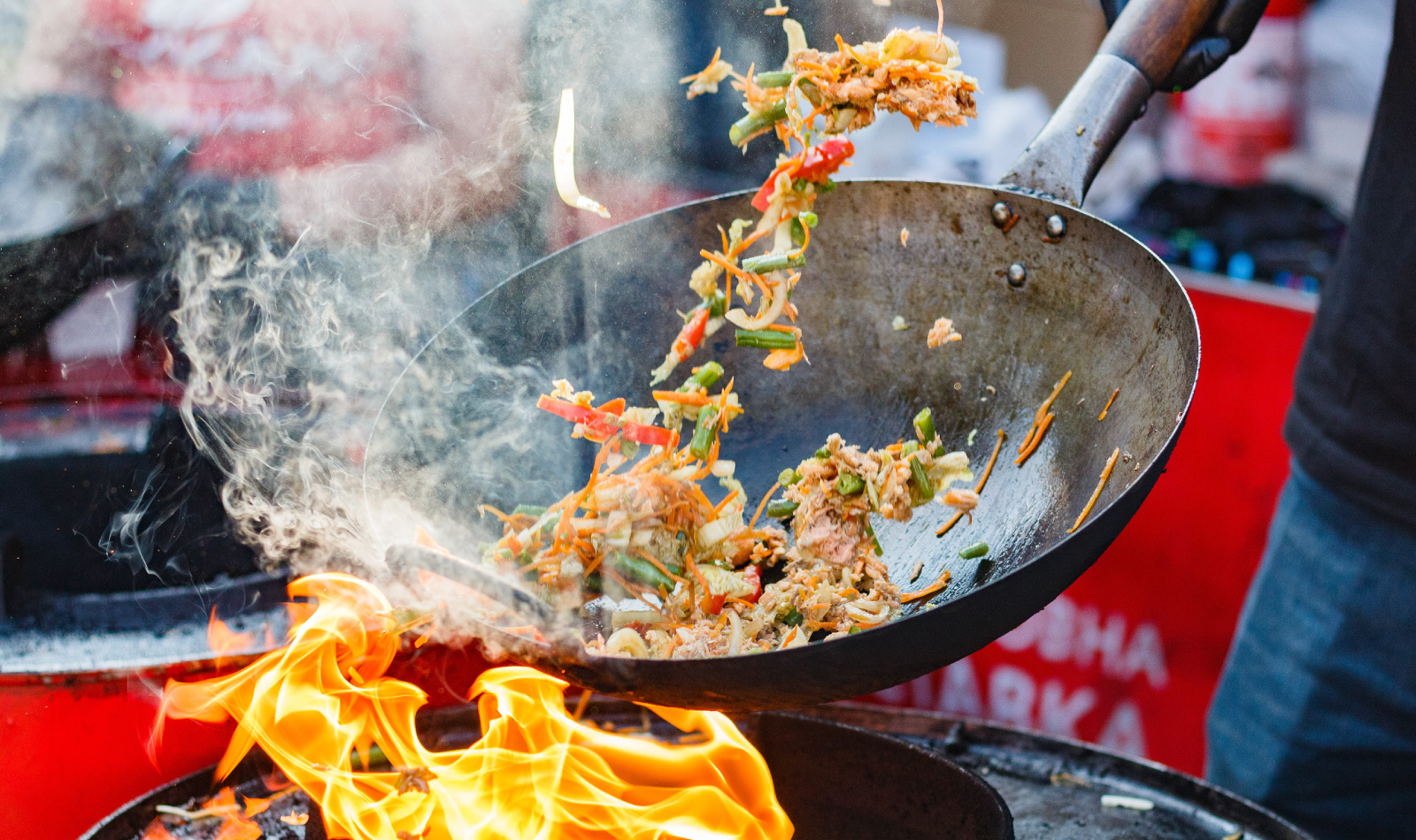 Street Food ethnische Küche