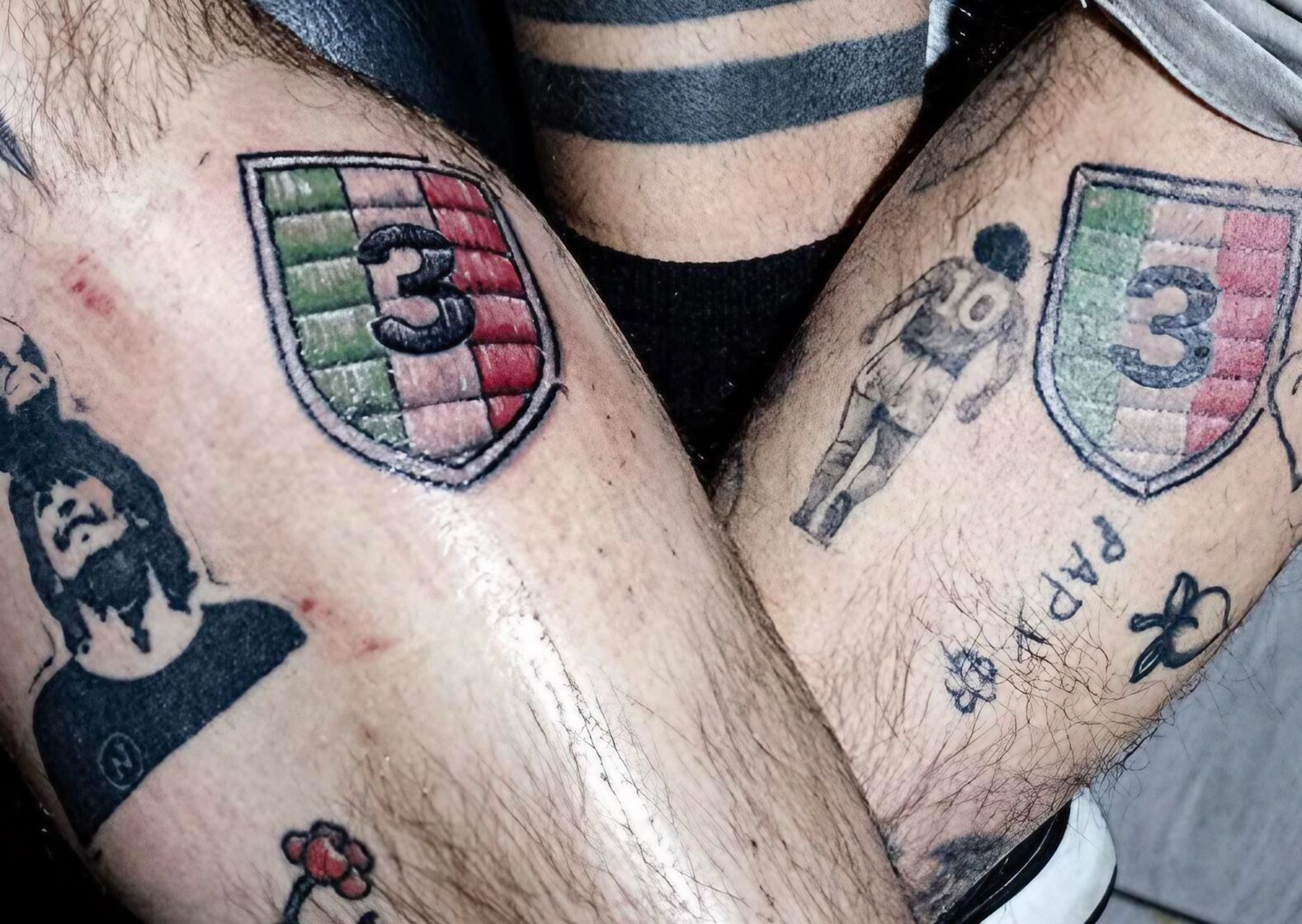 tatuaggio scudetto del napoli