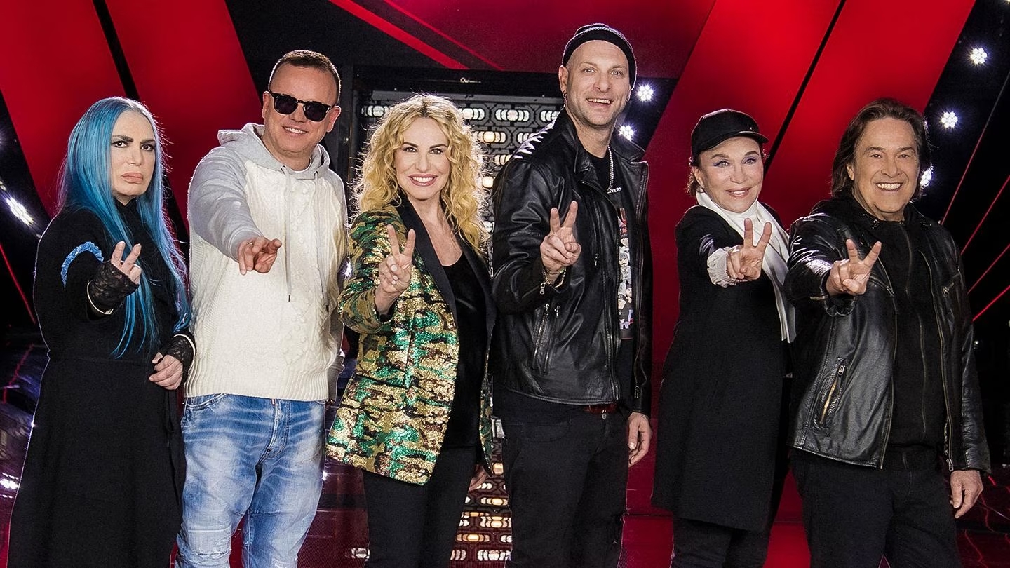 giudici e conduttrice di The Voice Kids