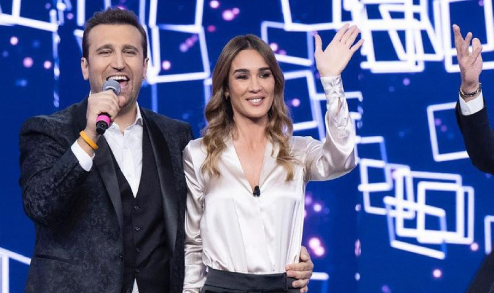 Silvia Toffanin with Pio and Amedeo in Verissimo