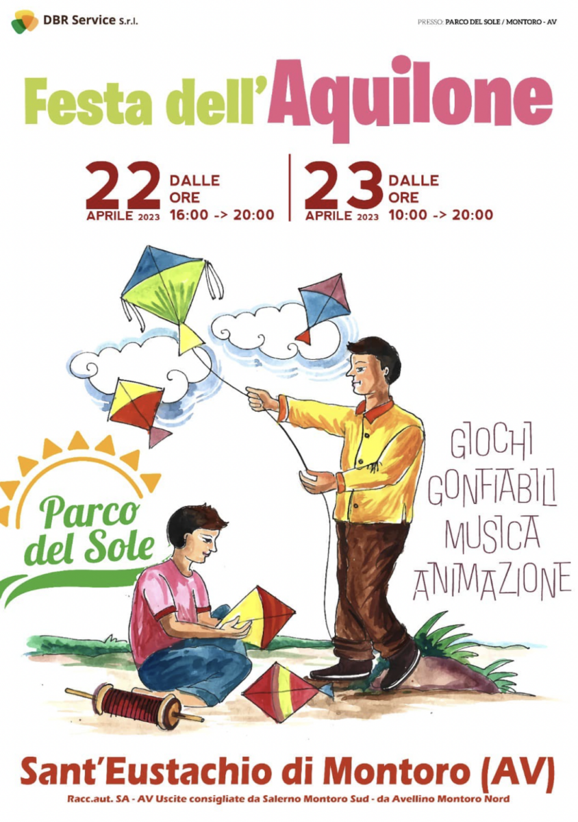 Cartel del Festival de Cometas en Montoro, Avellino