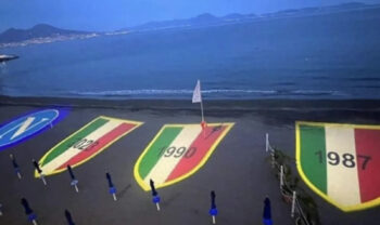 Scudetto-Party Neapel, in Posillipo spezielle Lichteffekte