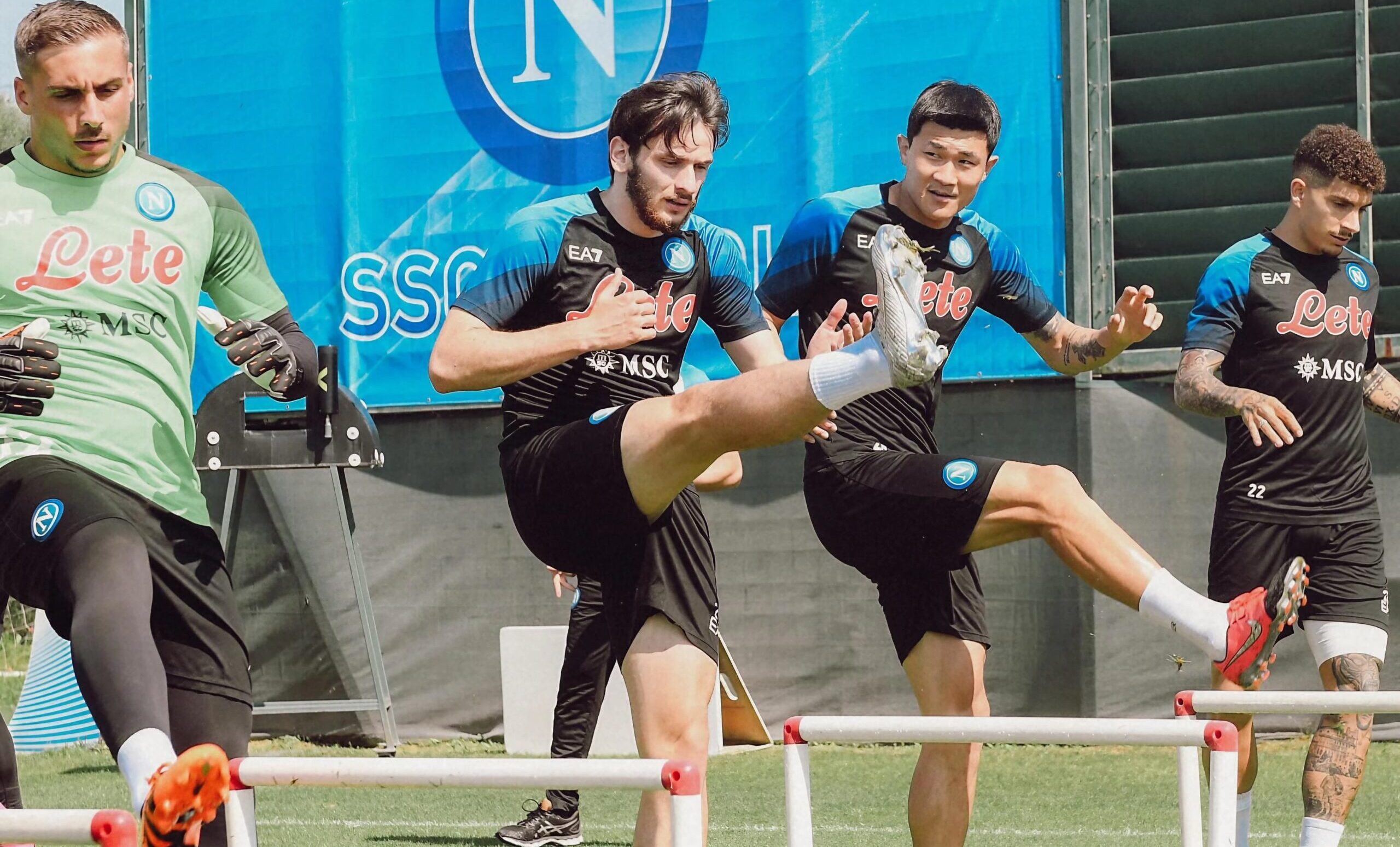 SSC Napoli in allenamento