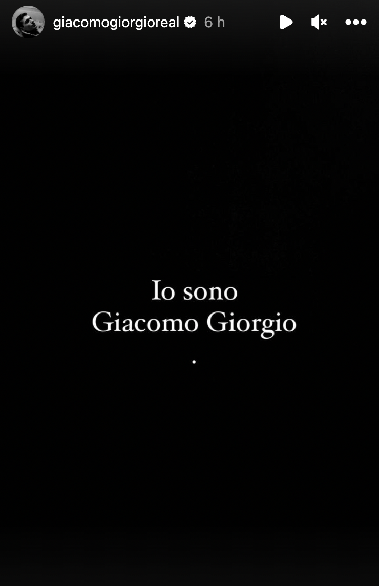 historia de Giacomo Giorgio en Instagram