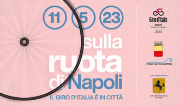 Italien-Rundfahrt in Neapel, das Verkehrsgerät vom 11. Mai 2023