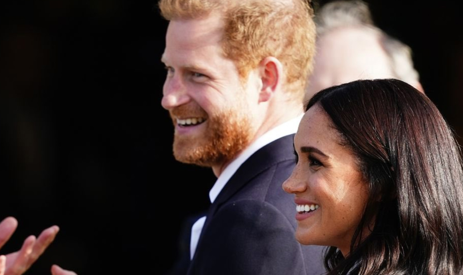 Harry and Meghan together in a photo