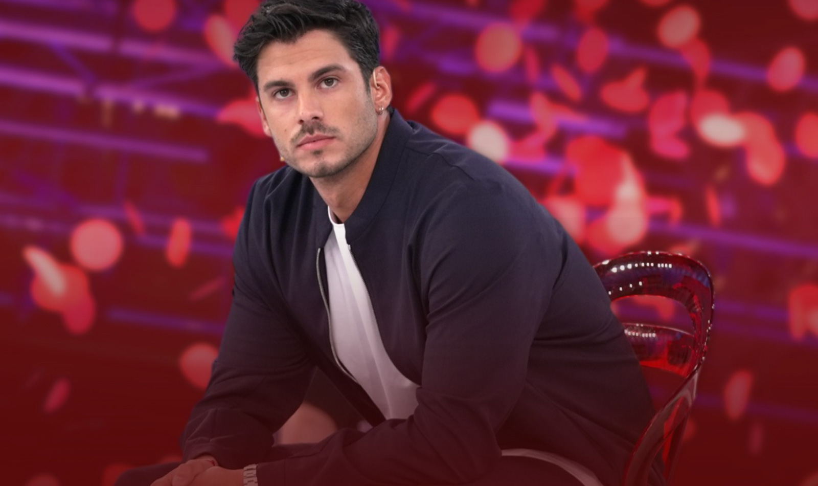 Luca Daffrè durante la scelta a Uomini e Donne di Maria de Filippi