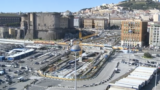 Naples, le passage souterrain du port à la ligne de métro 1 s'ouvre. C'est depuis