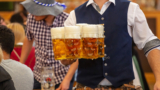 Fête bavaroise à Visciano : bière et plats allemands