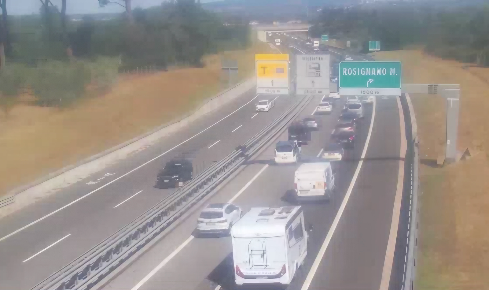 Warteschlangen auf der A1 Mailand Neapel