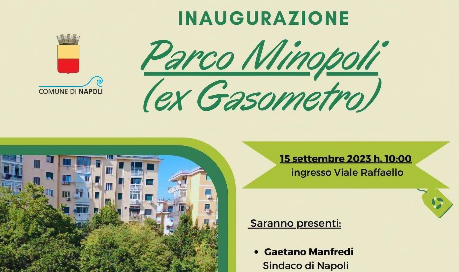 Parco Minopoli ex Gasometro Locandina