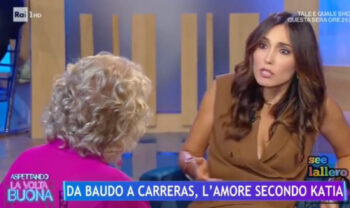 Vidéo gaffe Caterina Balivo avec Katia Ricciarelli : « Étiez-vous l'amant ?