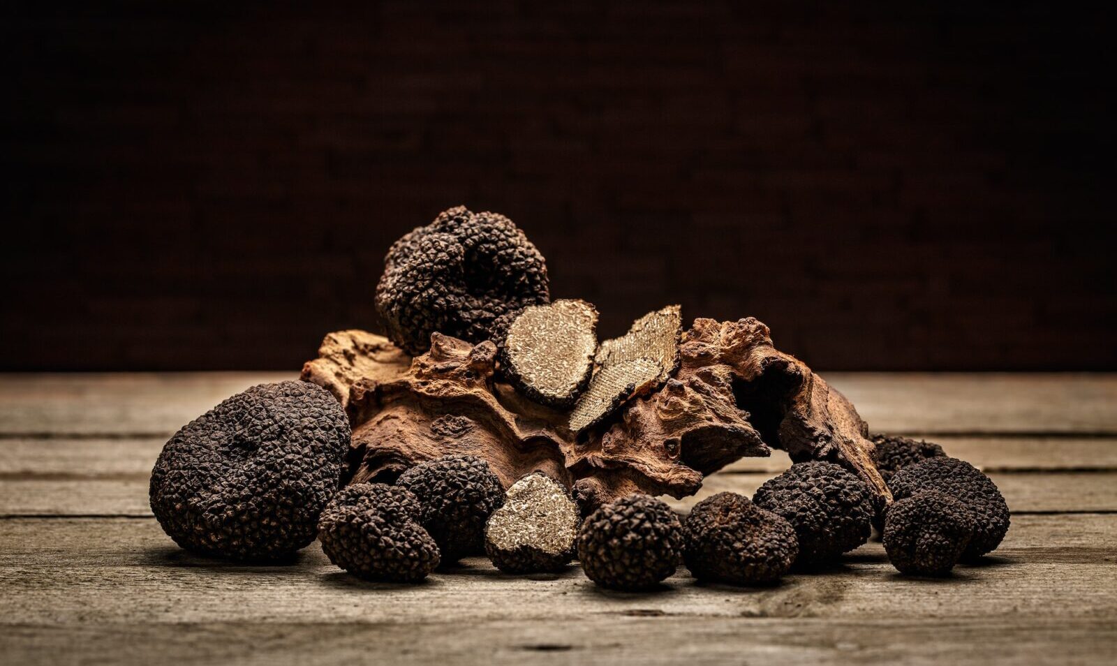 Black truffle mushroom