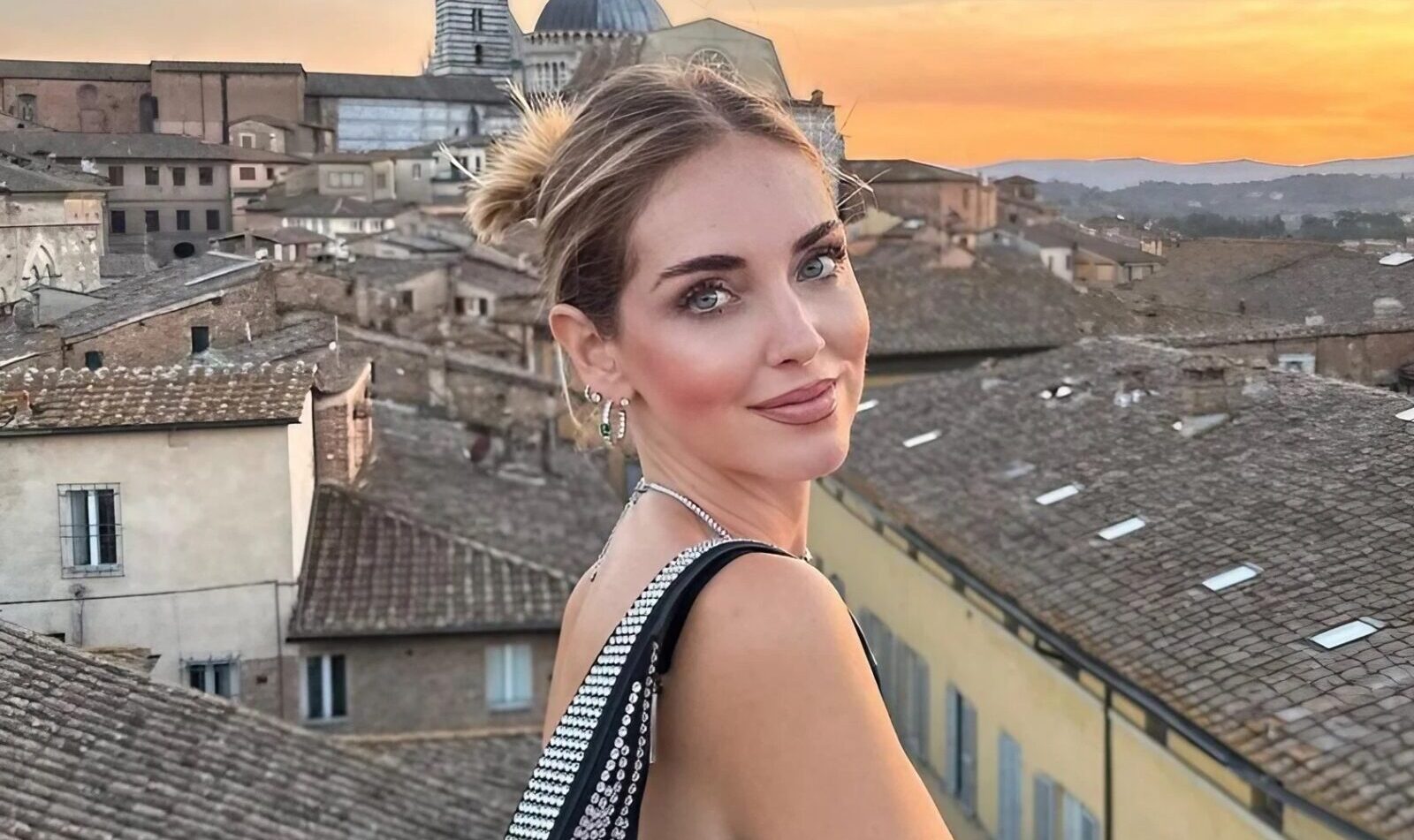 cena ferragni, elodie, leotta