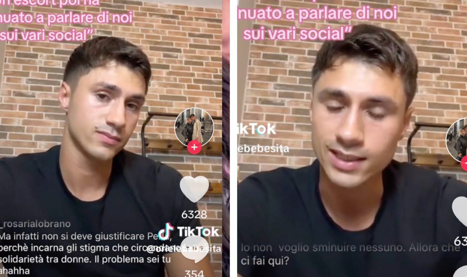 Mirko Brunetti spara a zero su Perla Vatiero in diretta social