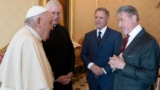 Pope Francis receives Sylvester Stallone "who grew up with his films"