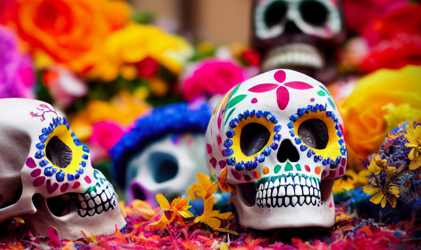 Dekorationen für El Dia de los Muertos