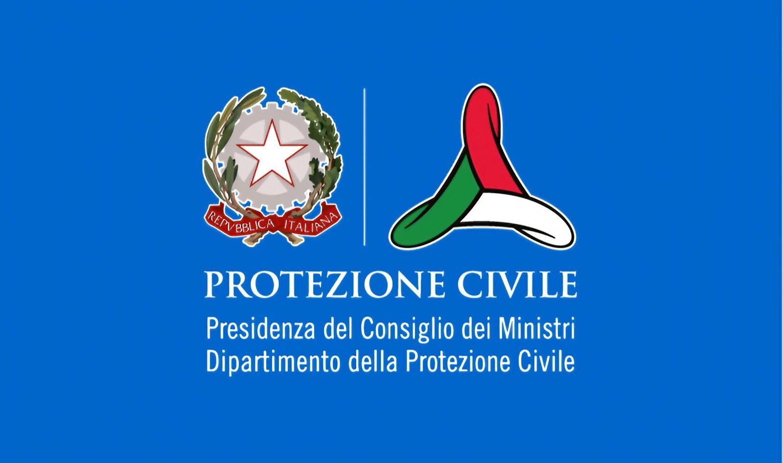 logotipo de protección civil azul