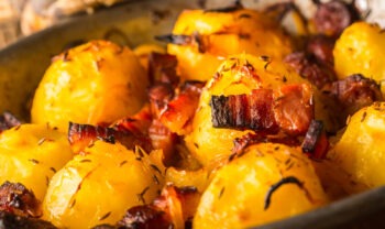 Potatoes and bacon