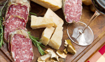 cured meats and cheeses