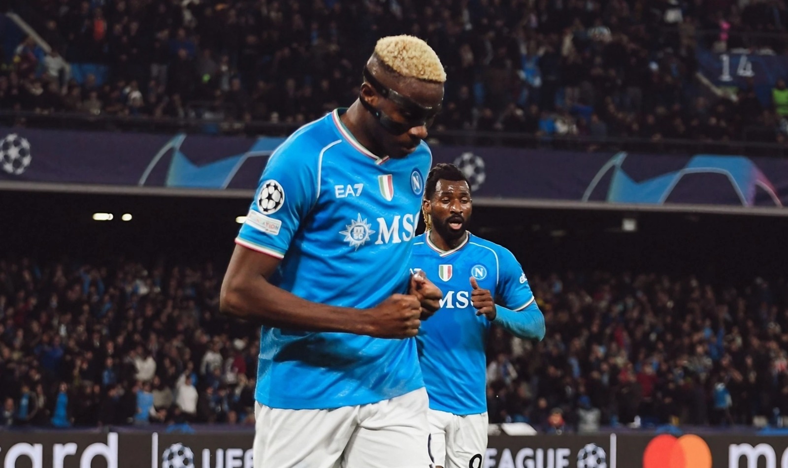 Anguissa and Osimhen, SSC Napoli footballers