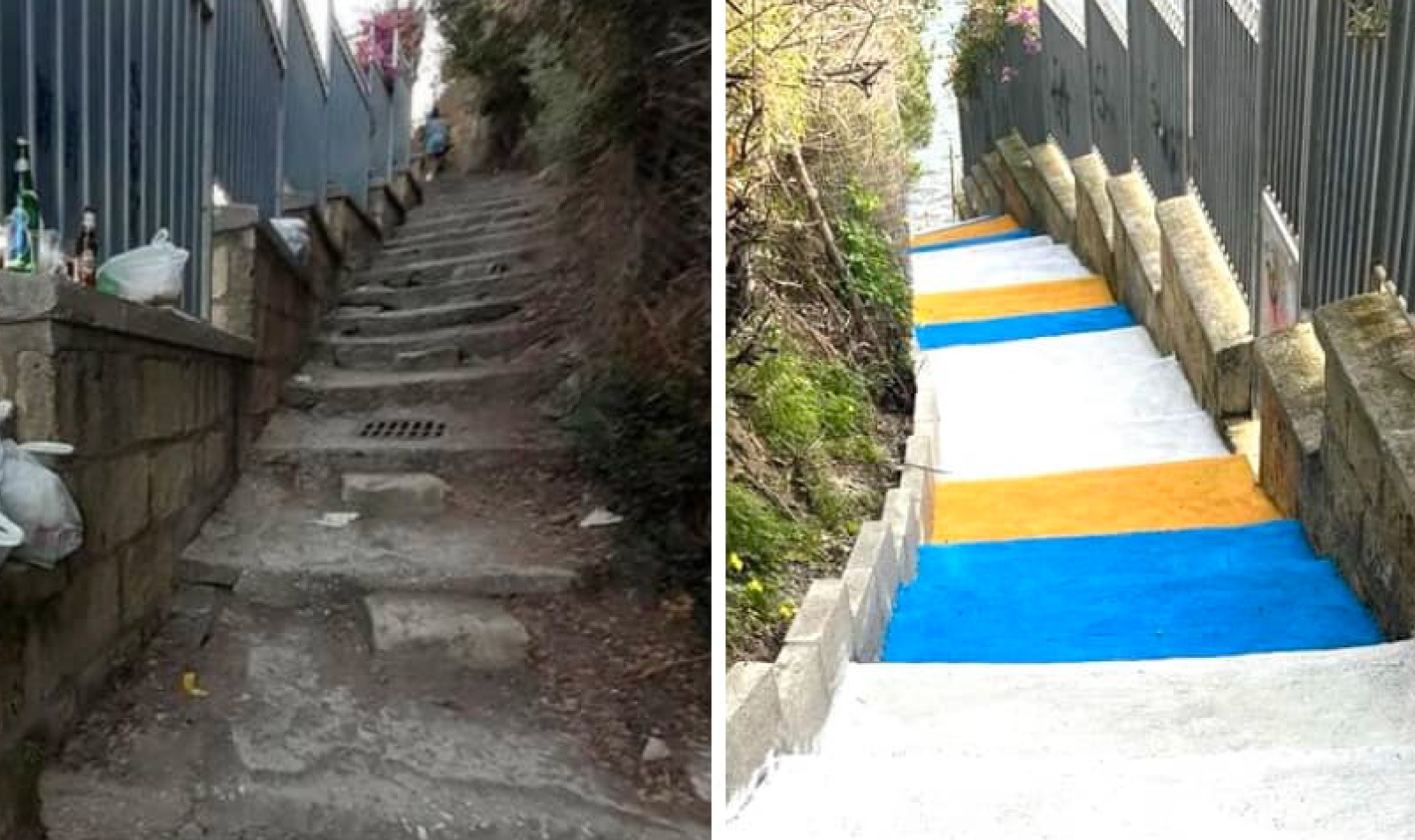 L'escalier Schiachiatiello à Bacoli