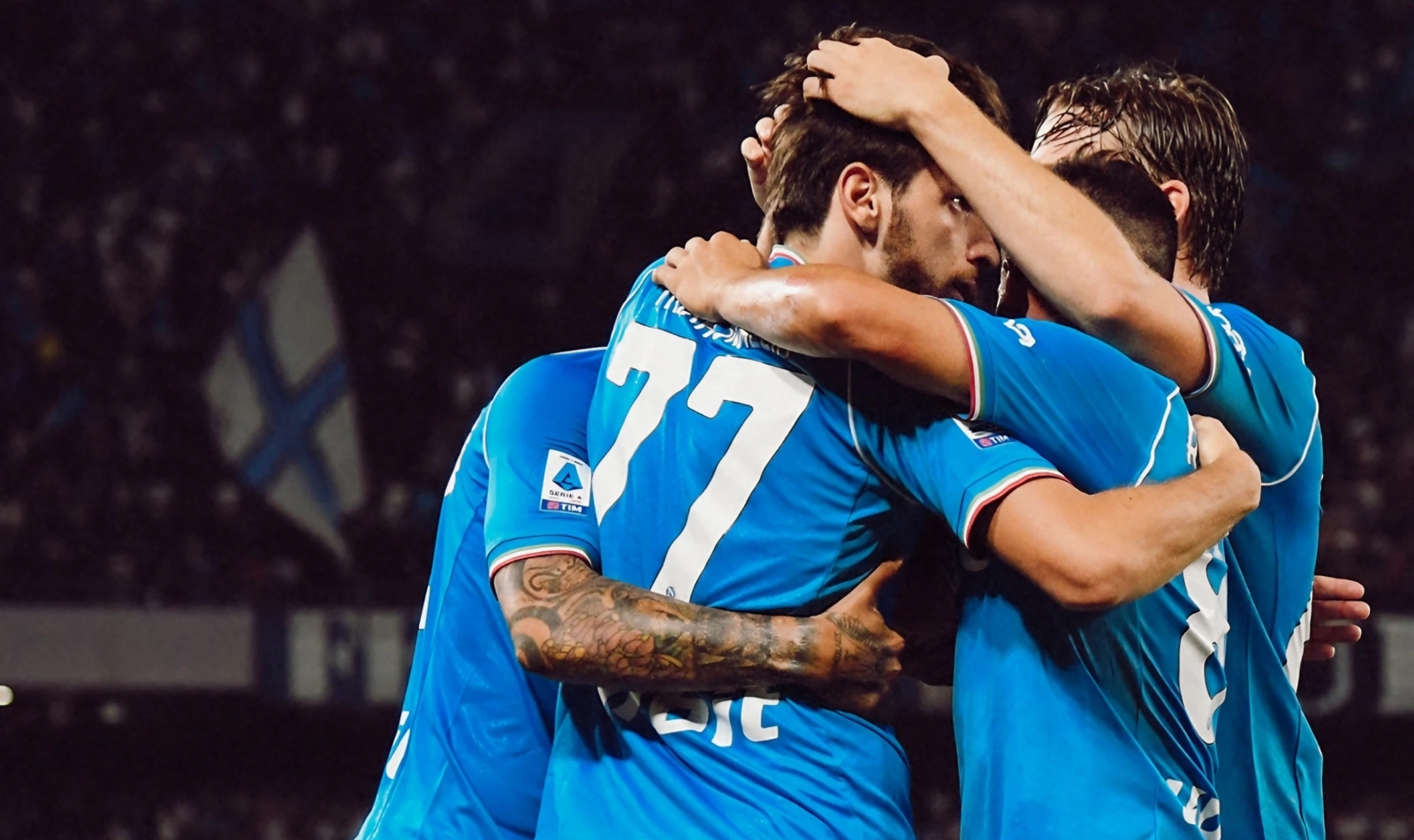 El SSC Napoli celebra tras un gol