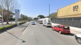 Работает Via Terracina, установлена ​​двусторонняя попеременная