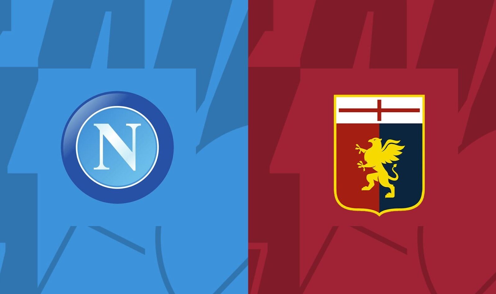logos du match Naples Gênes