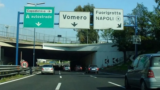 Circunvalación de Nápoles cerrada, salida Vomero Via Pigna por obras