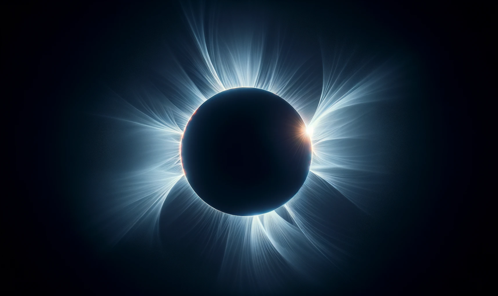 Simulated solar eclipse