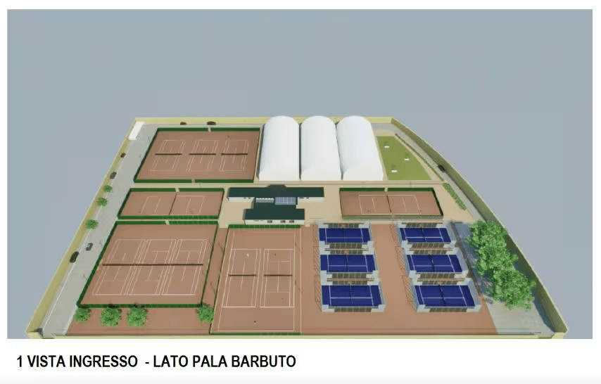 Render ufficiale del nuovo centro sportivo a Fuorigrotta