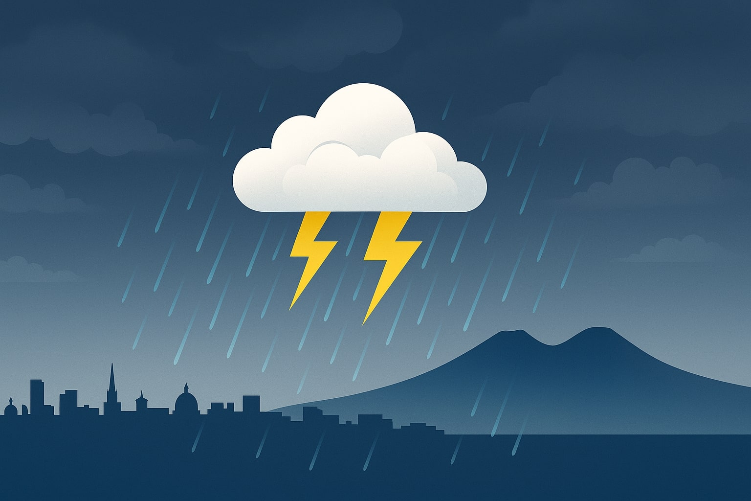 meteo a napoli forti piogge