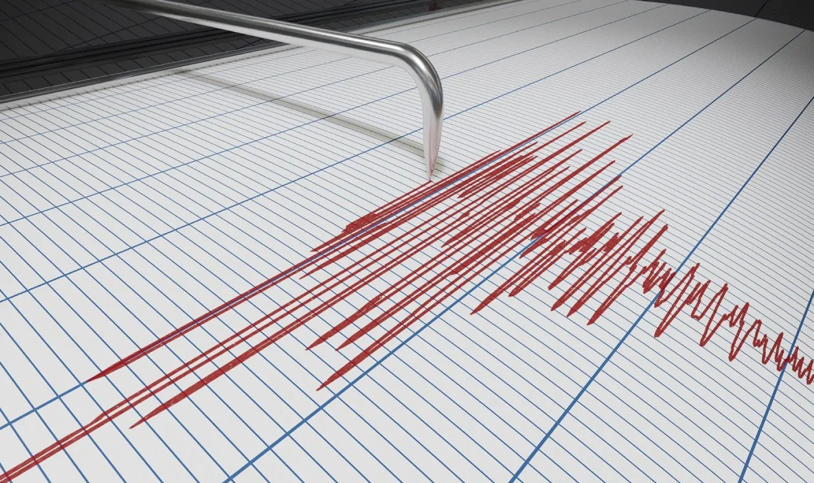 sismografo che rileva un terremoto