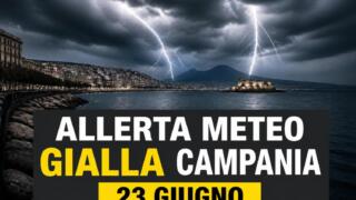 Allerta meteo gialla in Campania, temporali dalle 13 di oggi