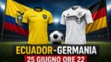 Ecuador Germania Mondiale stasera in tv Rai1