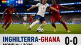 Mondiali 2026: Inghilterra-Ghana 0-0, Kane bloccato