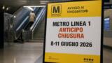 Metro Linea 1 Napoli: da lunedì 8 a giovedì 11 giugno 2026 anticipa chiusura