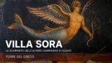 Villa Sora, le scoperte dell’ultima campagna di scavo: affreschi con ittiocentauro alato e una villa in cantiere al momento dell’eruzione del 79 d.C.