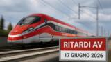 Caos treni AV 17 giugno: ritardi fino a 120 minuti sulla Milano-Bologna, coinvolti collegamenti Napoli
