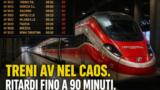 Treni alta velocità Roma-Napoli: nuovi disagi per danneggiamenti alla linea, ritardi fino a 90 minuti